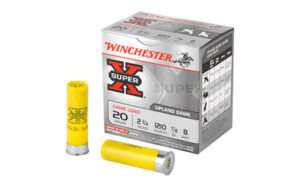 Winchester Ammunition Super-X, 20 Gauge, 2.75″, Game Load, #8, 0.875oz, Shotshell, 25 Round Box XU208
