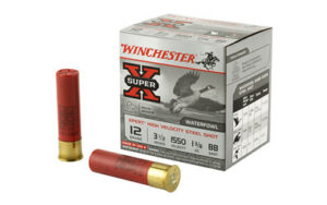 Winchester Ammunition Xpert HI-Velocity Steel, 12 Gauge, 3.5″, #BB, 1 3/8 oz, Steel Shot, Lead Free, 25 Round Box WEX12LBB
