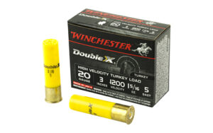 Winchester Ammunition Double X High Velocity, Turkey, 20 Gauge, 3″, #5, 1-5/16 oz., Shotshell, 10 Round Box STH2035