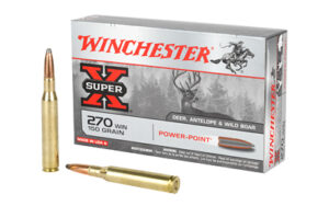 Winchester Ammunition Super-X, 270Win, 150 Grain, Power Point, 20 Round Box X2704