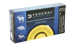 Federal PowerShok, 7MM REM, 175 Grain, Soft Point, 20 Round Box 7RB