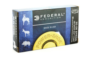 Federal PowerShok, 30-06, 180 Grain, Soft Point, 20 Round Box 3006B