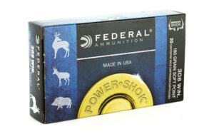 Federal PowerShok, 308WIN, 180 Grain, Soft Point, 20 Round Box 308B