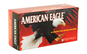 Federal American Eagle, 357MAG, 158 Grain, Jacketed Soft Point, 50 Round Box AE357A