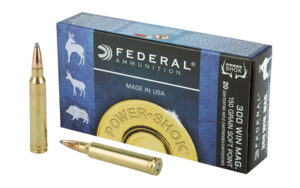 Federal PowerShok, 300WIN, 150 Grain, Soft Point, 20 Round Box 300WGS