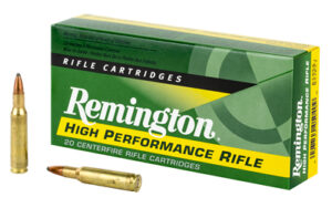 Remington High Performance, 222REM, 50 Grain, Pointed Soft Point, 20 Round Box 21303