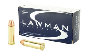 Speer Ammunition Speer Lawman, Training, 38 Special, 158 Grain, Total Metal Jacket, +P, 50 Round Box 53750