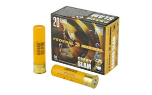 Federal Grand Slam, 20 Gauge, 3″, #5, 1-5/16oz, Flight Control, 10 Round Box PFCX258F5