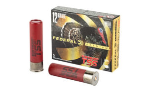 Federal Heavyweight TSS with Flightcontrol Flex, Lead Free, 12 Gauge 3.5″, #7 Shot, 2 1/4oz, 5 Round Box, California Certified Nonlead Ammunition PTSSX191F7