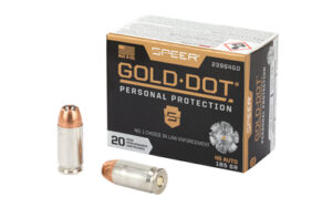 Speer Ammunition Speer Gold Dot, Personal Protection, 45ACP, 185 Grain, Hollow Point, 20 Round Box 23964GD