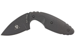KA-BAR Knives TDI Law Enforcement, Fixed Blade Knife, 2.313″ Blade Length, 5.625″ Overall Length, Drop Point, Nylon Sheath, Plain Edge, AUS 8A Steel, Matte Finish, Black, Black Zytel Handle, Plain Edge 1480