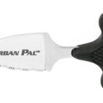 Cold Steel Urban Pal, 1.5″ Fixed Blade Knife, Drop Point, 3/4 Serrated Edge, AUS 8A/Polished, Black Kraton, Secure-Ex Sheath CS-43LS