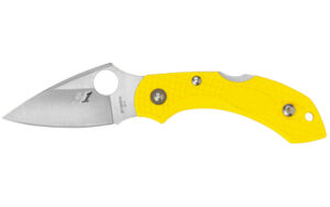 Spyderco Dragonfly 2 Salt, 2.25″ Folding Knife, Lightweight, H-2 Steel, Yellow C28PYL2