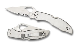 Spyderco Byrd, Meadowlark 2, 2.93″ Folding Knife, Silver Color BY04PS2