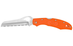 Spyderco Byrd, Cara Cara 2 Rescue, 3.91″ Folding Knife, Lightweight, Orange BY17SOR2