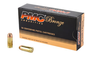 PMC Ammunition Bronze, 40S&W, 180 Grain, Full Metal Jacket, 50 Round Box 40E
