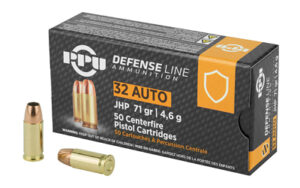 Prvi Partizan Handgun Defense, 32 ACP, 71Grain, Jacketed Hollow Point, 50 Round Box PPD32A