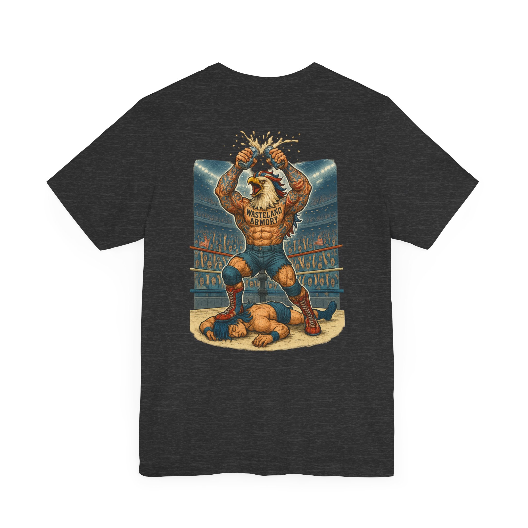 Wrestling Eagle T-Shirt | Patriotic Beatdown Tee | Wasteland Armory Apparel