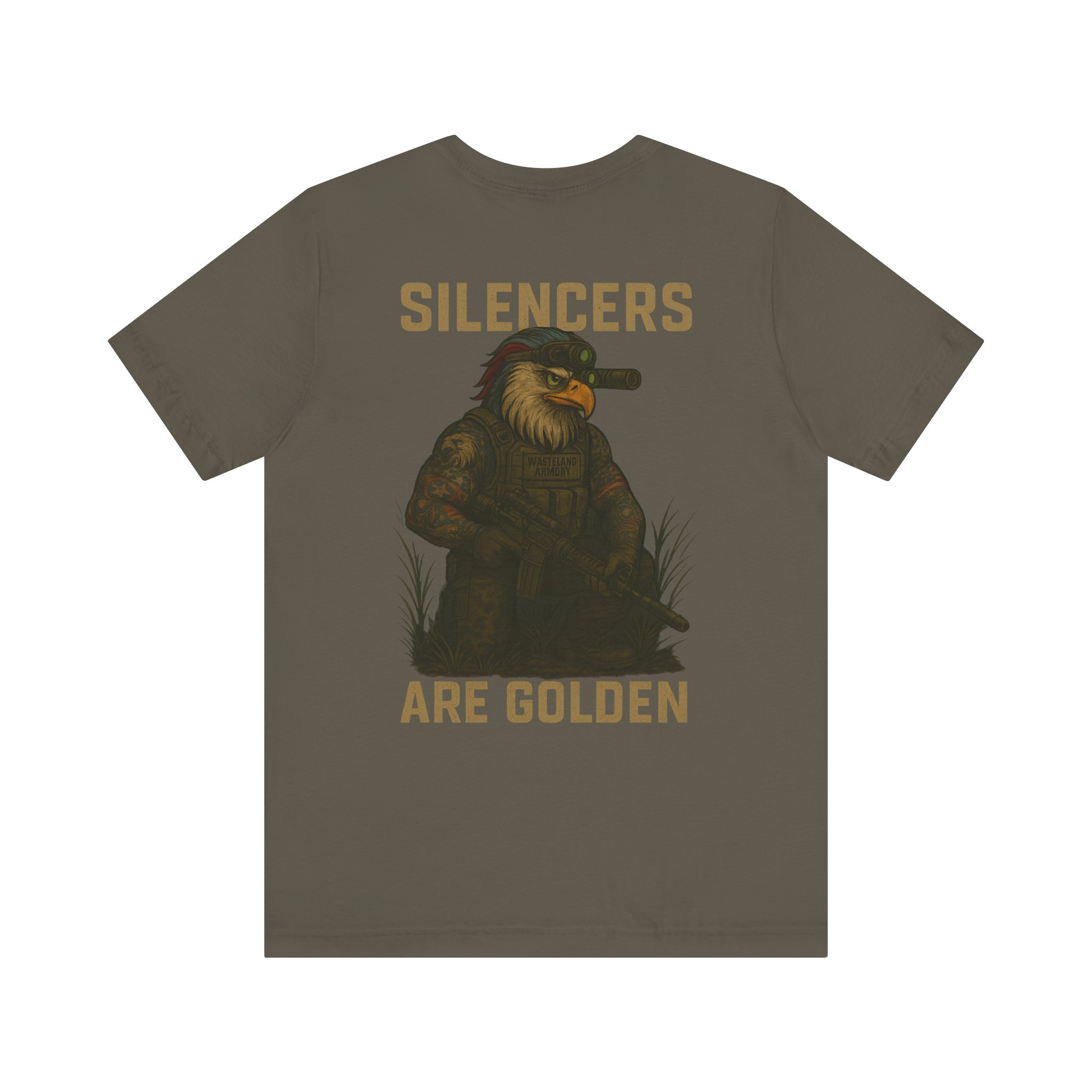 SILENCERS ARE GOLDEN T-SHIRT BY WASTELAND