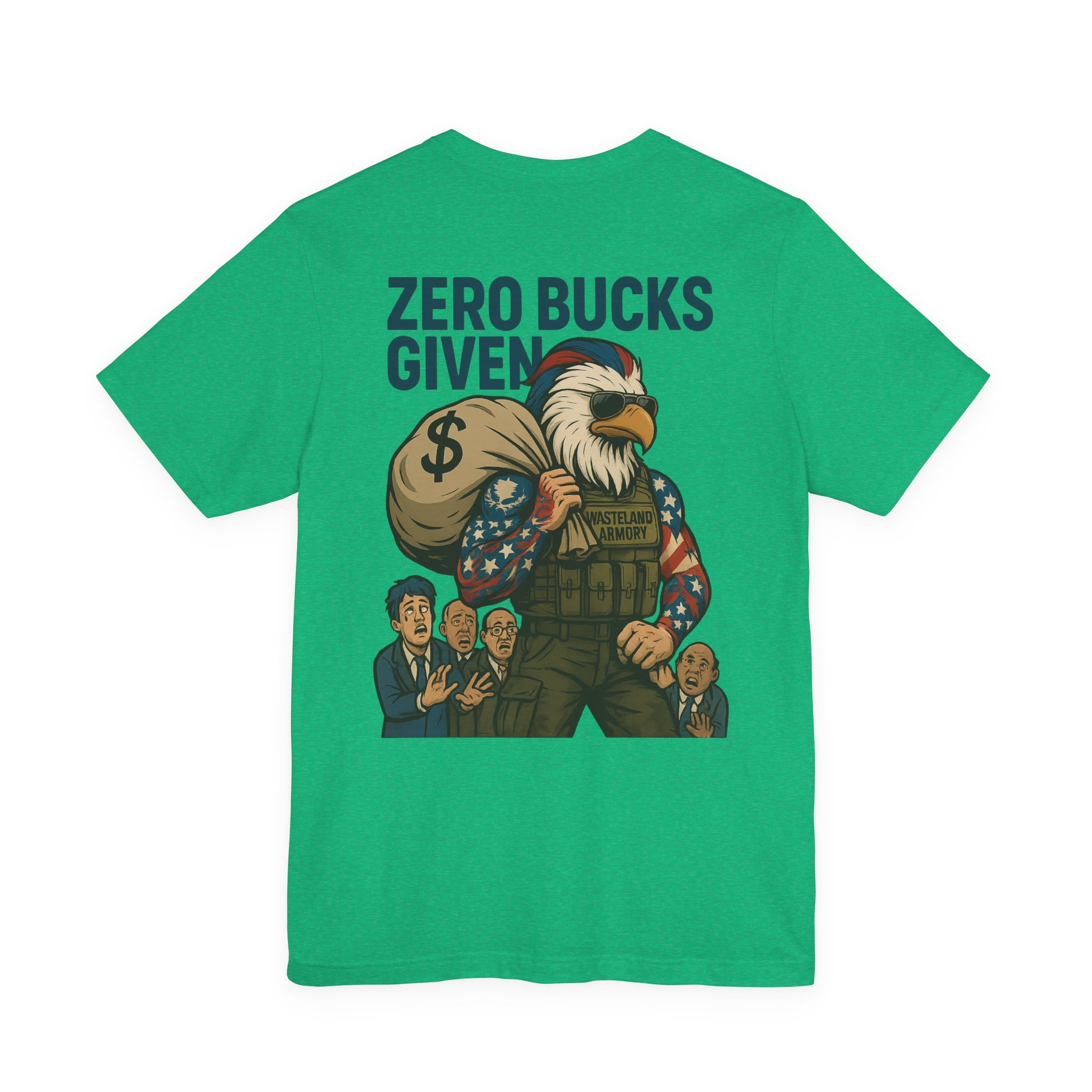 ZERO BUCKS GIVEN MR. EAGLE T-SHIRT BY WASTELAND ARMORY