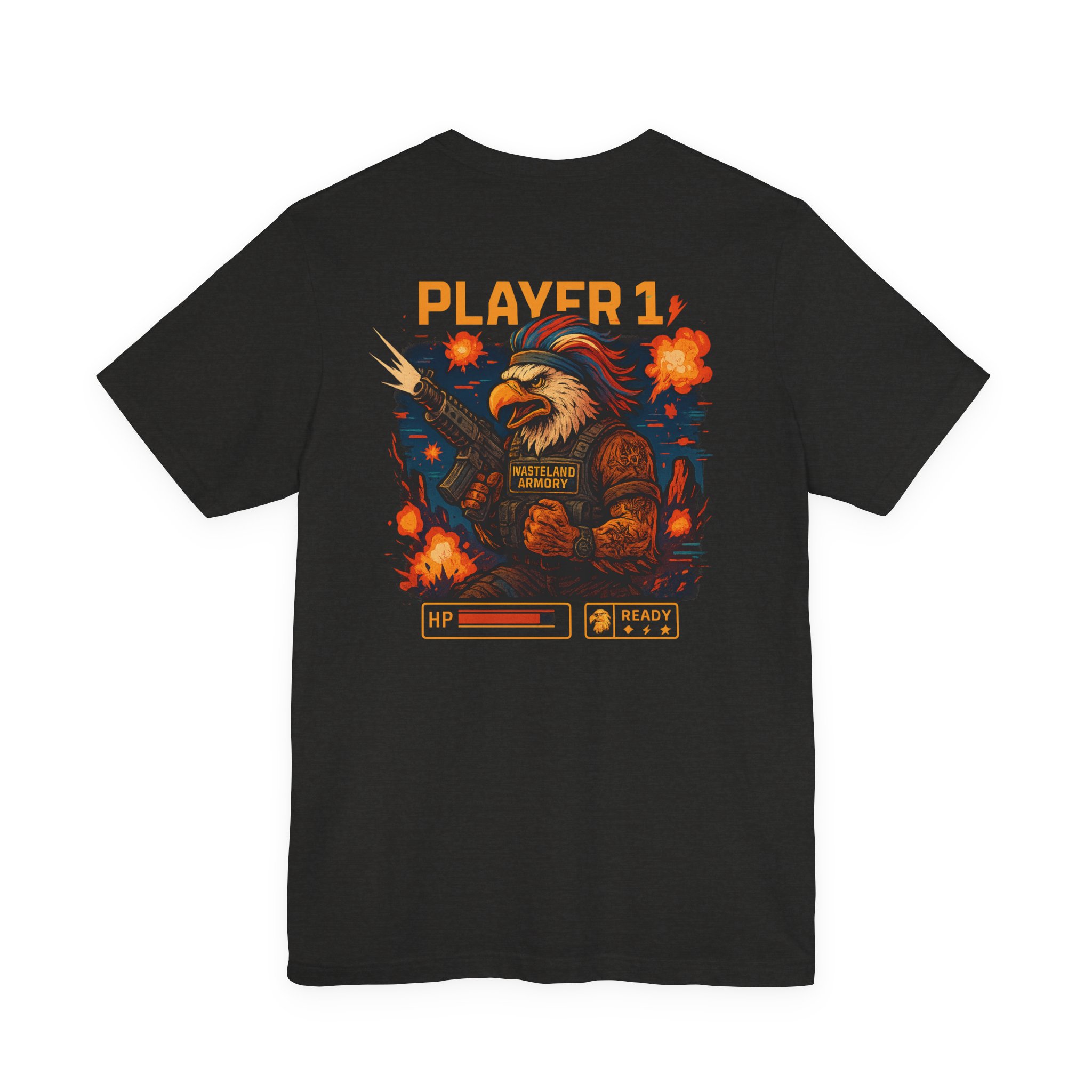 PLAYER 1 GAMER TSHIRT WASTELAND ARMORY