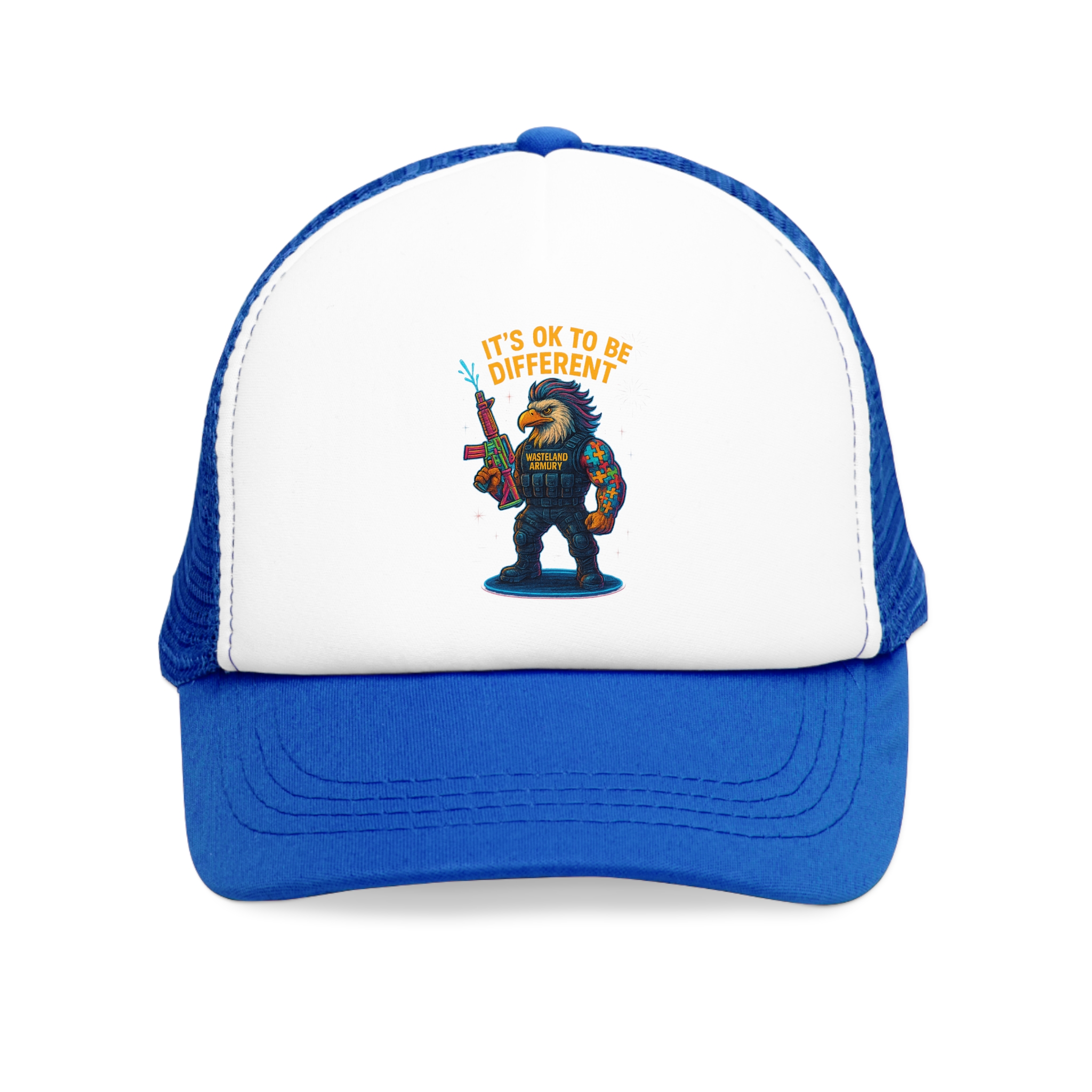 AUTISM AWARENESS WASTELAND ARMORY Mesh Cap