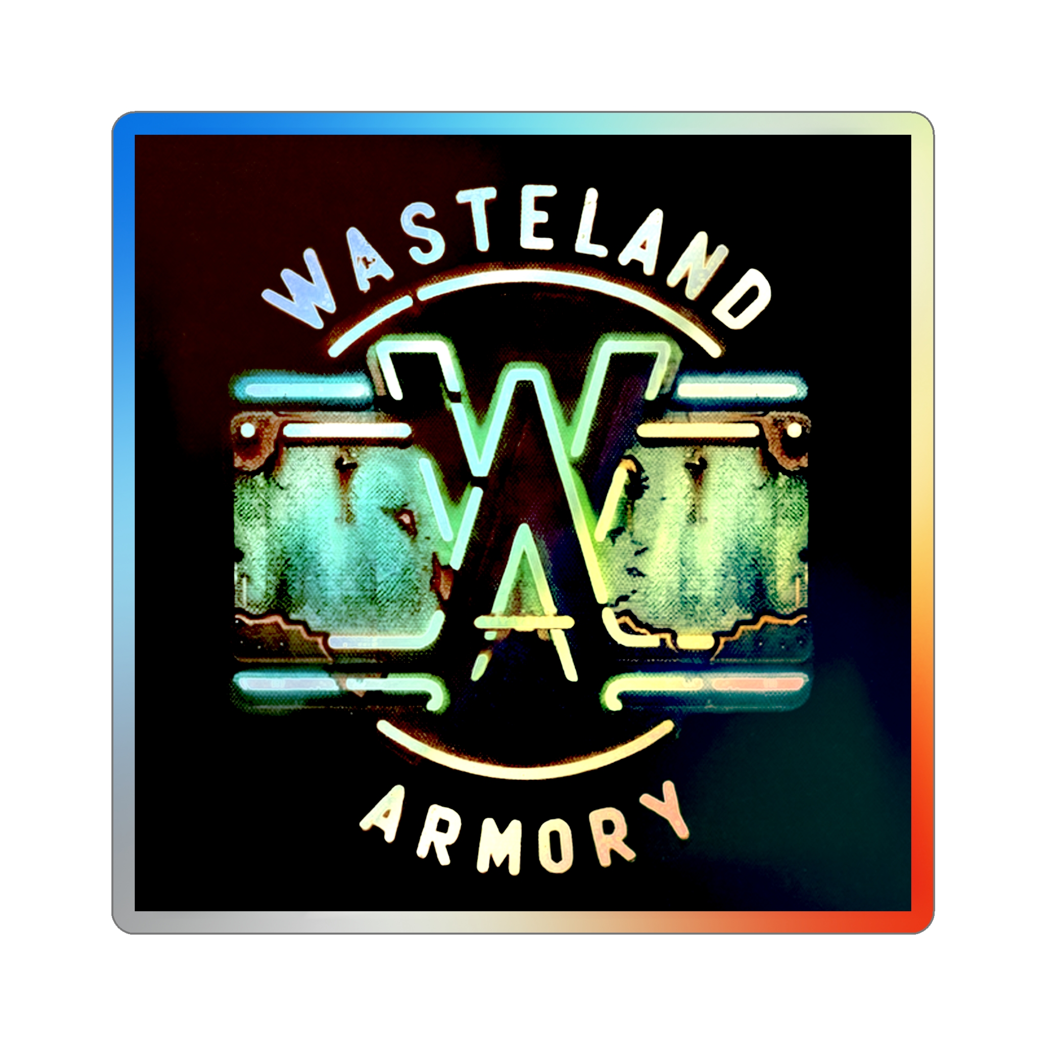 Holographic Die-cut WASTELAND ARMORY STICKER