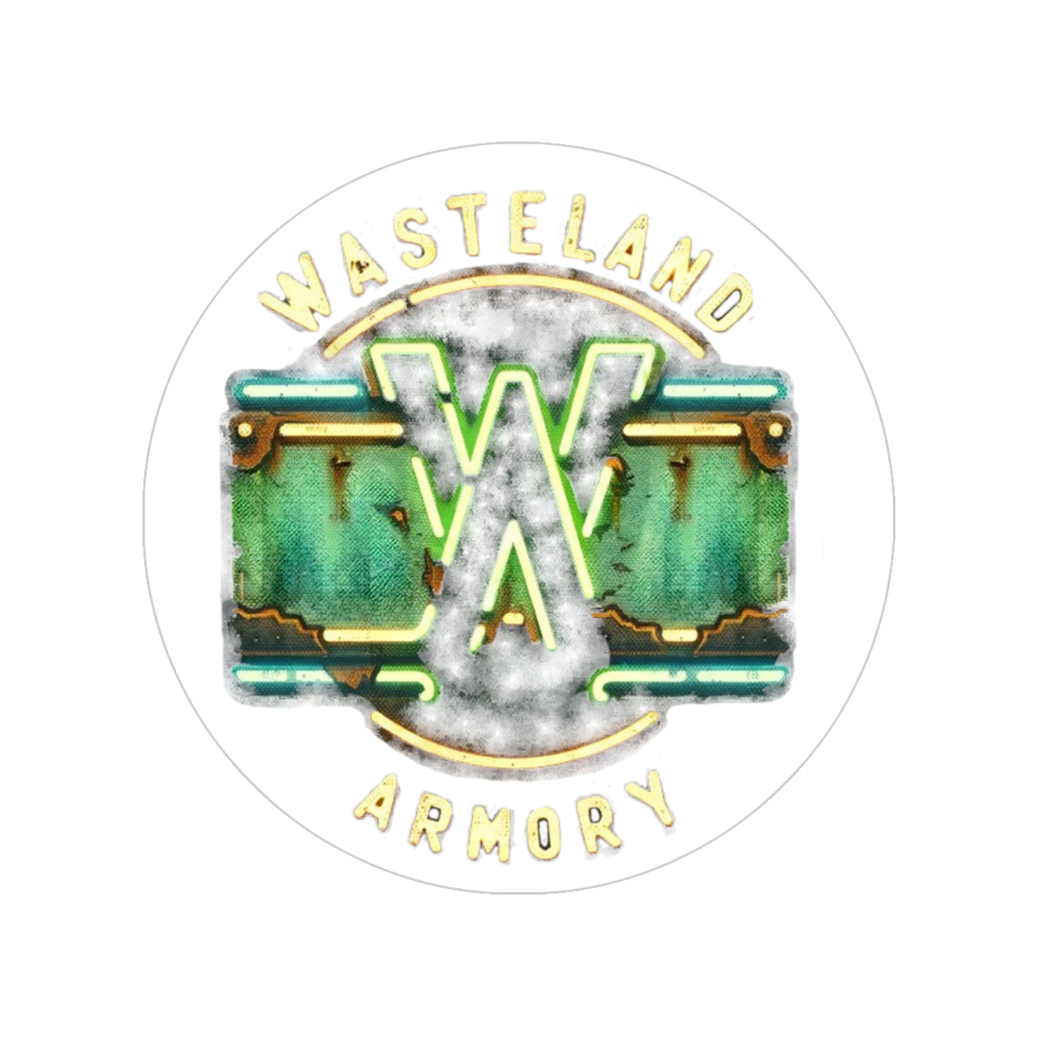 WASTELAND ARMORY Transparent Outdoor Stickers, Round, 1pcs